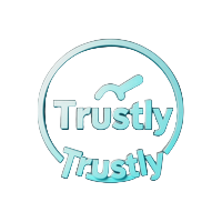 Trustly Logo als neonbeleuchtetes holographisches Badge bei Casoola Casino